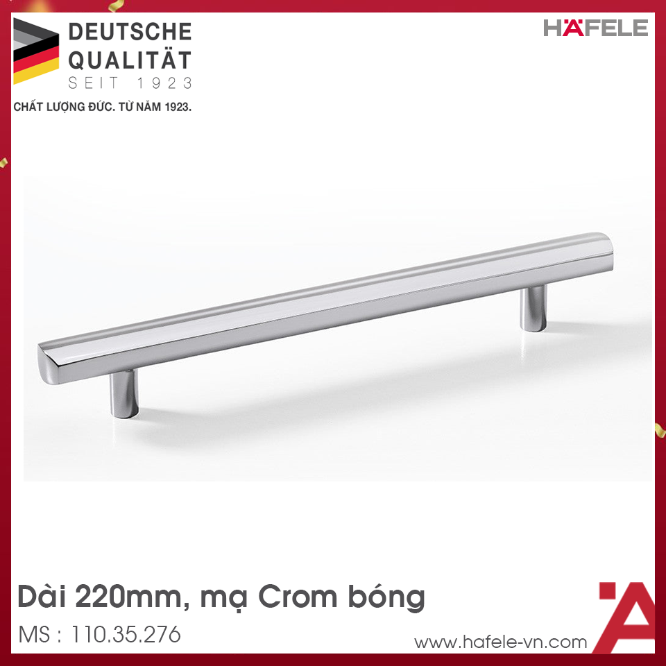 Tay Nẳm Tủ 220mm H1335 Hafele 110.35.276