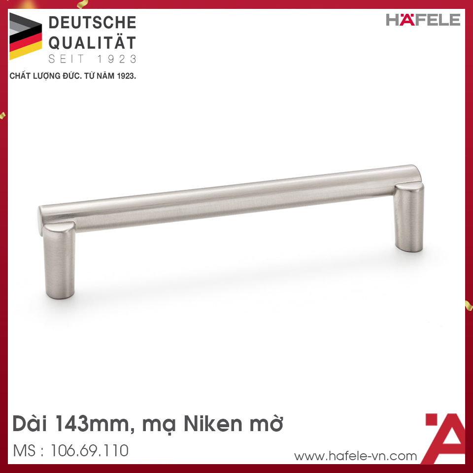 Tay Nắm Tủ 143mm H2120 Hafele 106.69.110