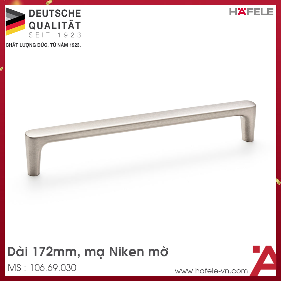 Tay Nắm Tủ 172mm H2125 Hafele 106.69.030