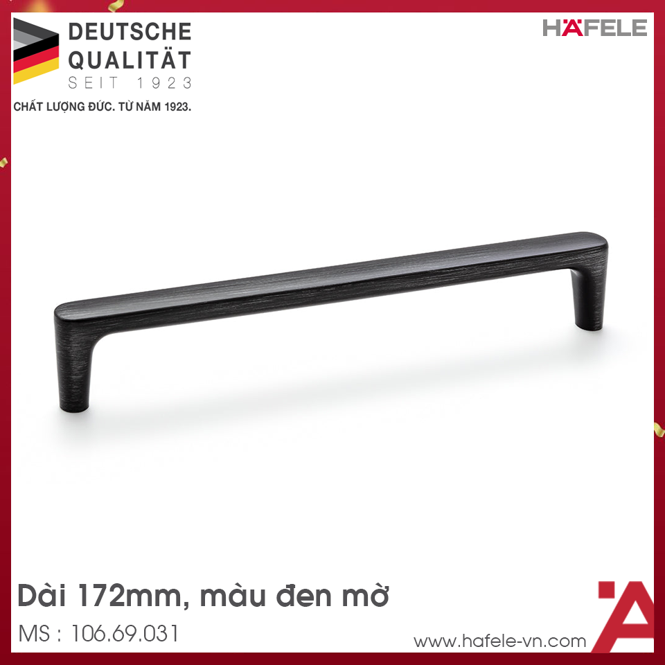 Tay Nắm Tủ 172mm H2125 Hafele 106.69.031