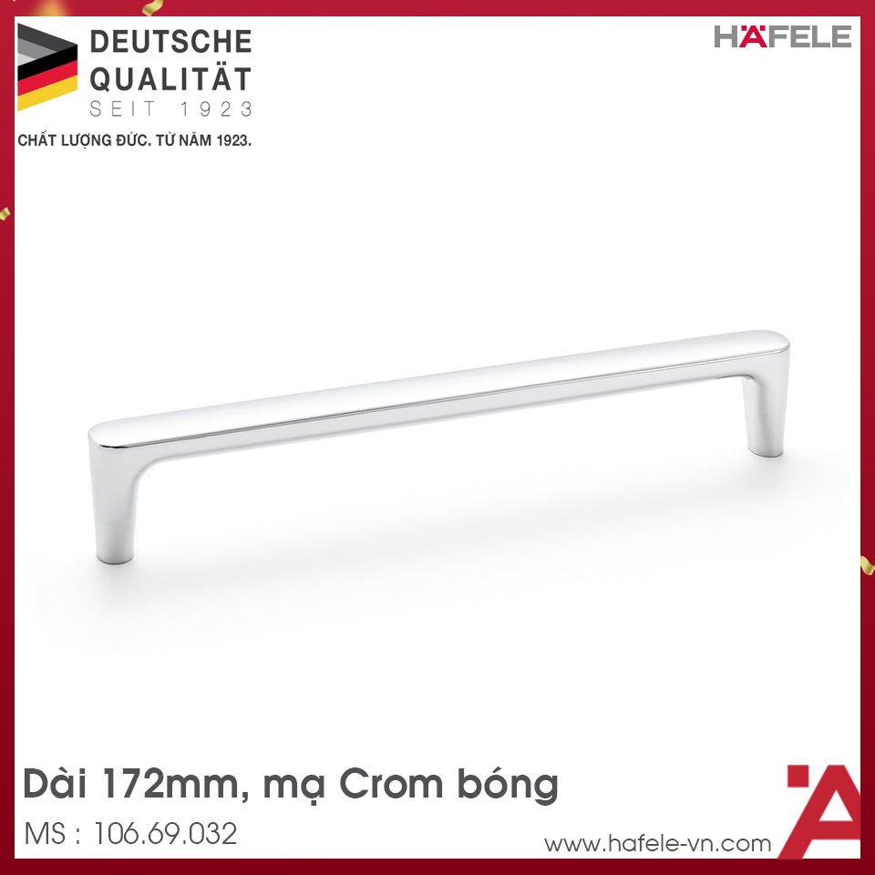 Tay Nắm Tủ 172mm H2125 Hafele 106.69.032