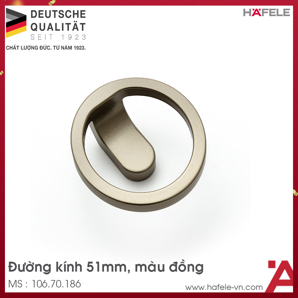 Quả Nắm Tủ H2160 Hafele 106.70.186
