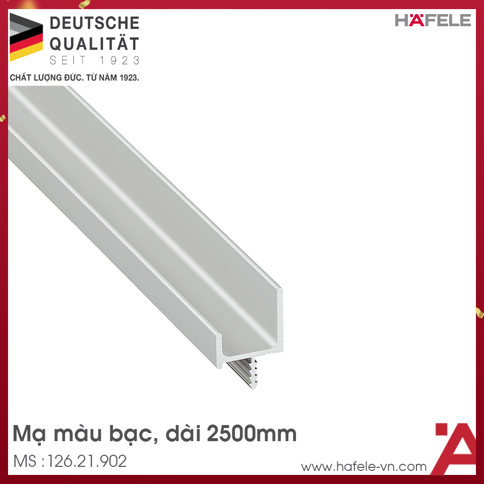 Tay Nắm Dạng Thanh Nhôm 2500mm Hafele 126.21.902