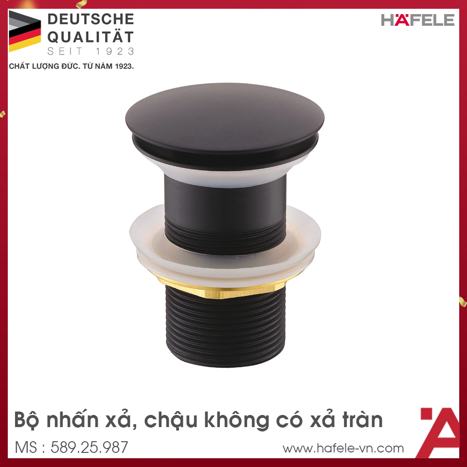 Bộ Nhấn Xả Chậu Không Có Xả Tràn Hafele 589.25.987