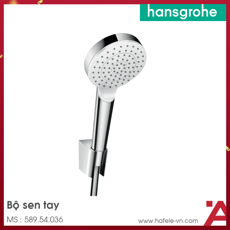 Bộ Sen Tay Croma 100 Có Giá Đỡ Hansgrohe 589.54.036