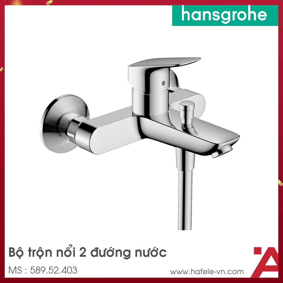 Bộ Trộn Nổi 2 Đường Nước Logis Hansgrohe 589.52.403