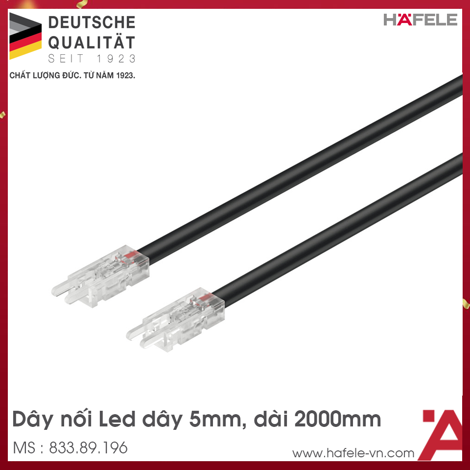 Dây Nối Cho Đèn Led Dây 5mm Hafele 833.89.196