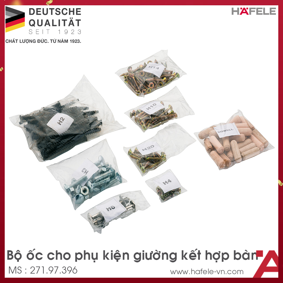 Bộ Ốc Vít Hafele 271.97.396