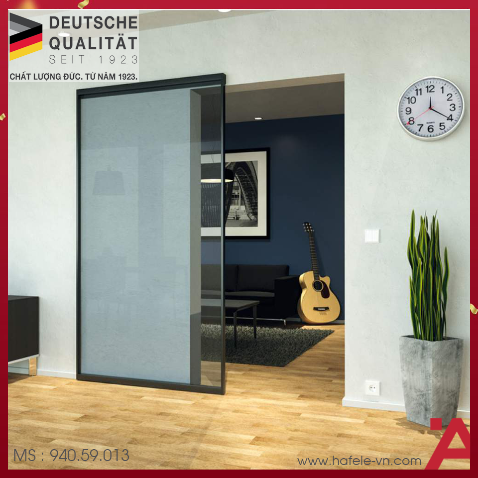Phụ Kiện Cửa Trượt Nhôm Kính Slido Design 80M Hafele 940.59.013