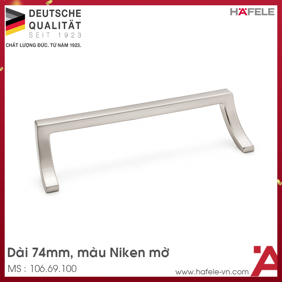 Tay Nắm Tủ 74mm H2190 Hafele 106.69.100
