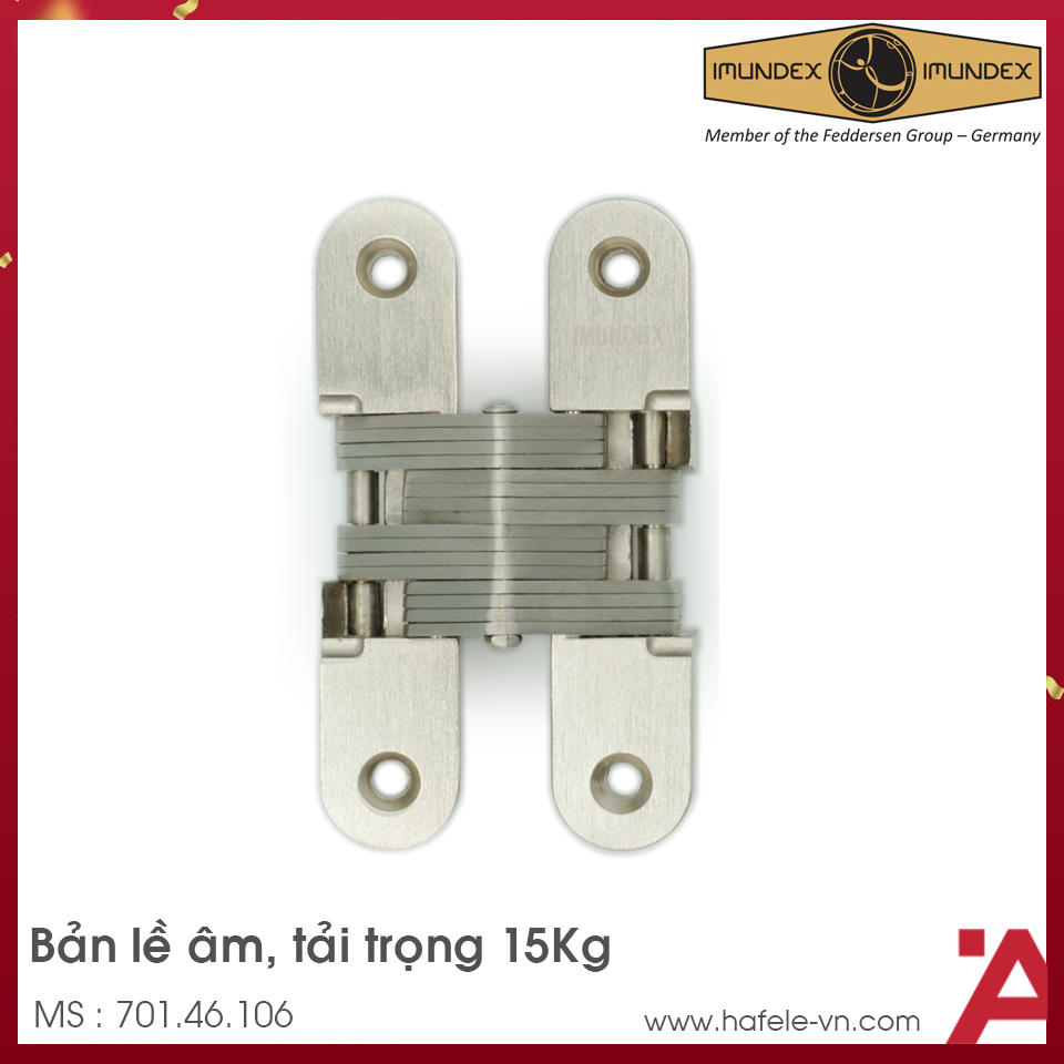 Bản Lề Âm 15Kg Imundex 701.46.106