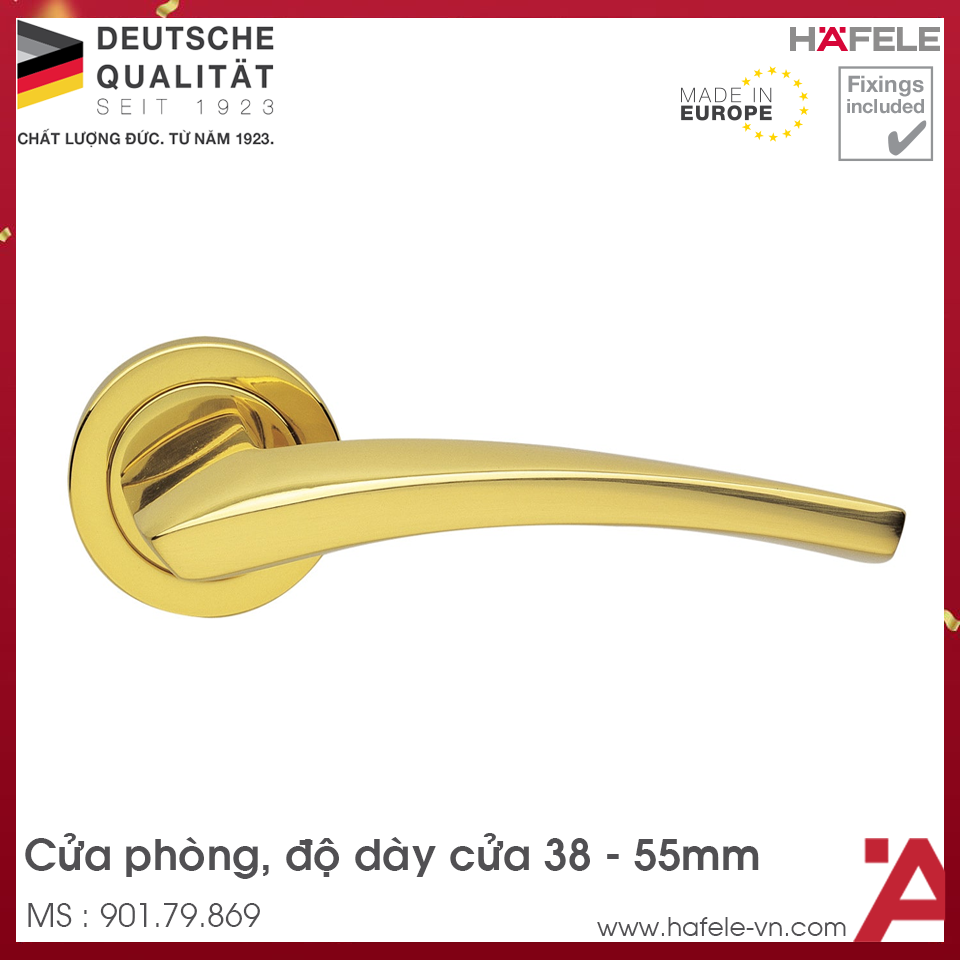 Tay Nắm Gạt Cửa Phòng Hafele 901.79.869