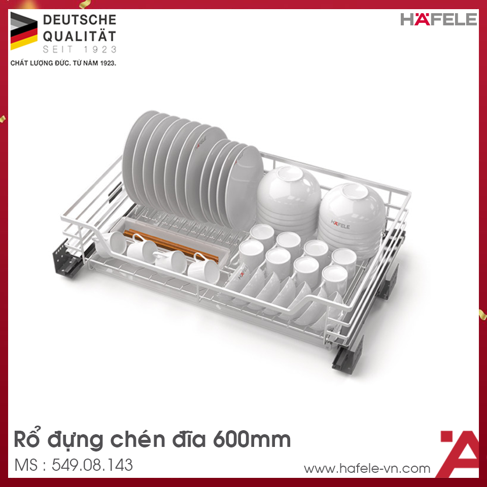 Rổ Đựng Chén Đĩa Cappella 600mm Hafele 549.08.143
