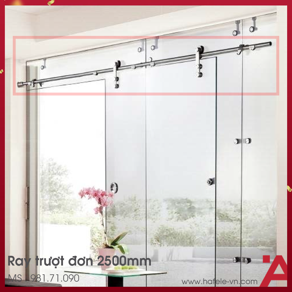 Ray Trượt Đơn 2500mm Hafele 981.71.090