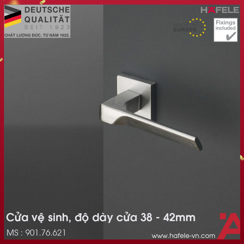 Tay Nắm Gạt Cửa Vệ Sinh Hafele 901.76.621