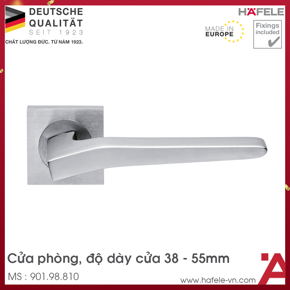 Tay Nắm Gạt Cửa Phòng Hafele 901.98.810