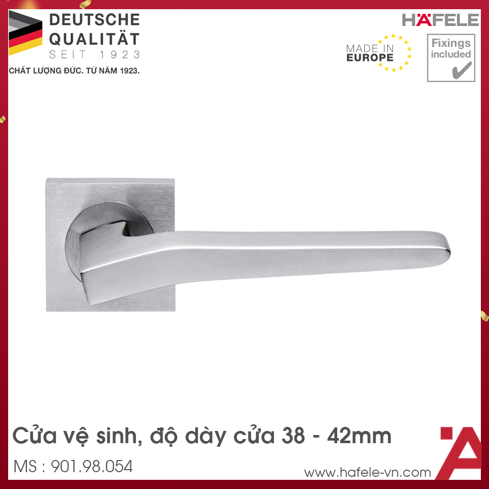 Tay Nắm Gạt Cửa Vệ Sinh Hafele 901.98.054