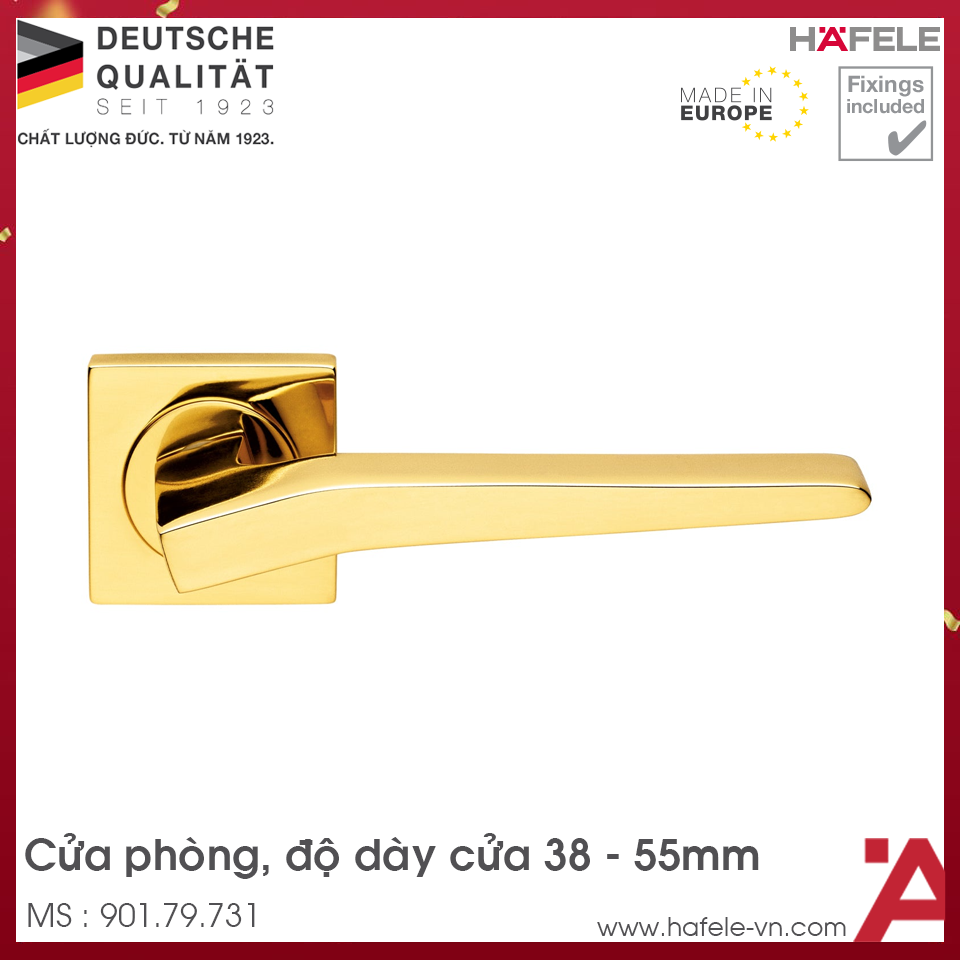 Tay Nắm Gạt Cửa Phòng Hafele 901.79.731