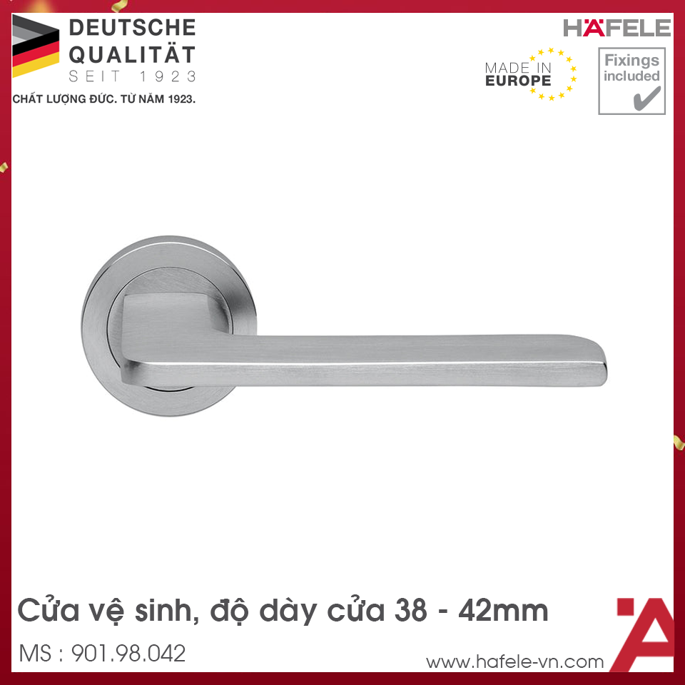 Tay Nắm Gạt Cửa Vệ Sinh Hafele 901.98.042