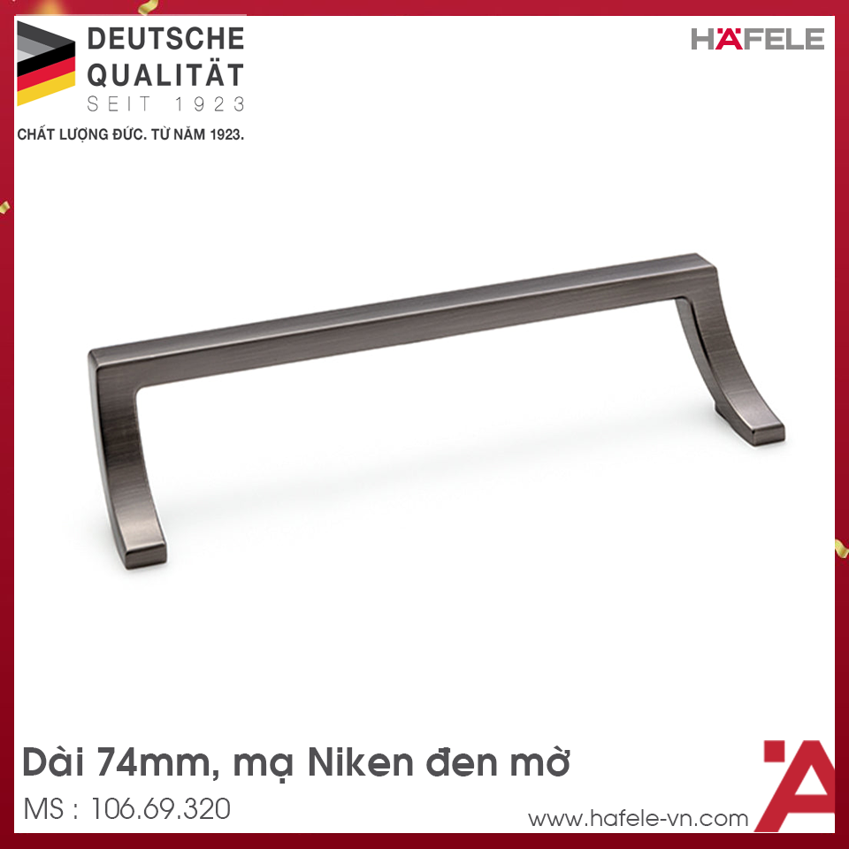 Tay Nắm Tủ 74mm H2190 Hafele 106.69.320
