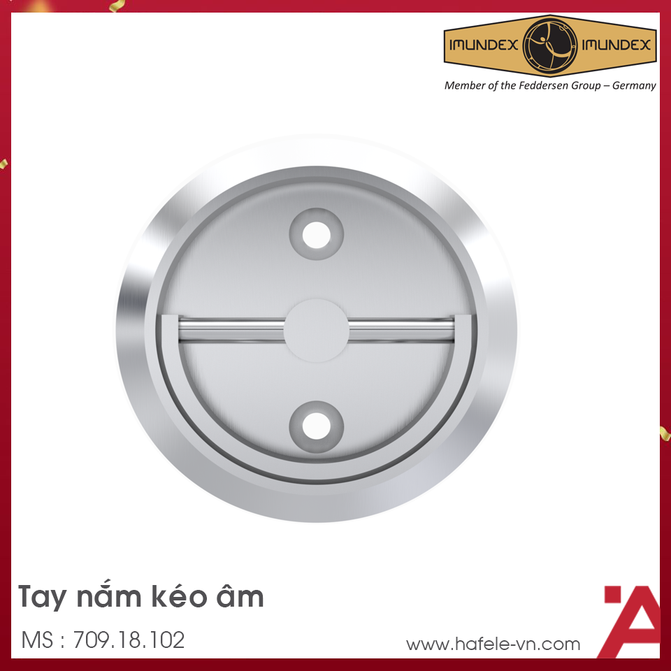 Tay Nắm Kéo Âm Imundex 709.18.102