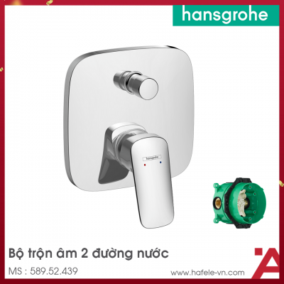 Bộ Trộn Âm 2 Đường Nước Logis Hansgrohe 589.52.439