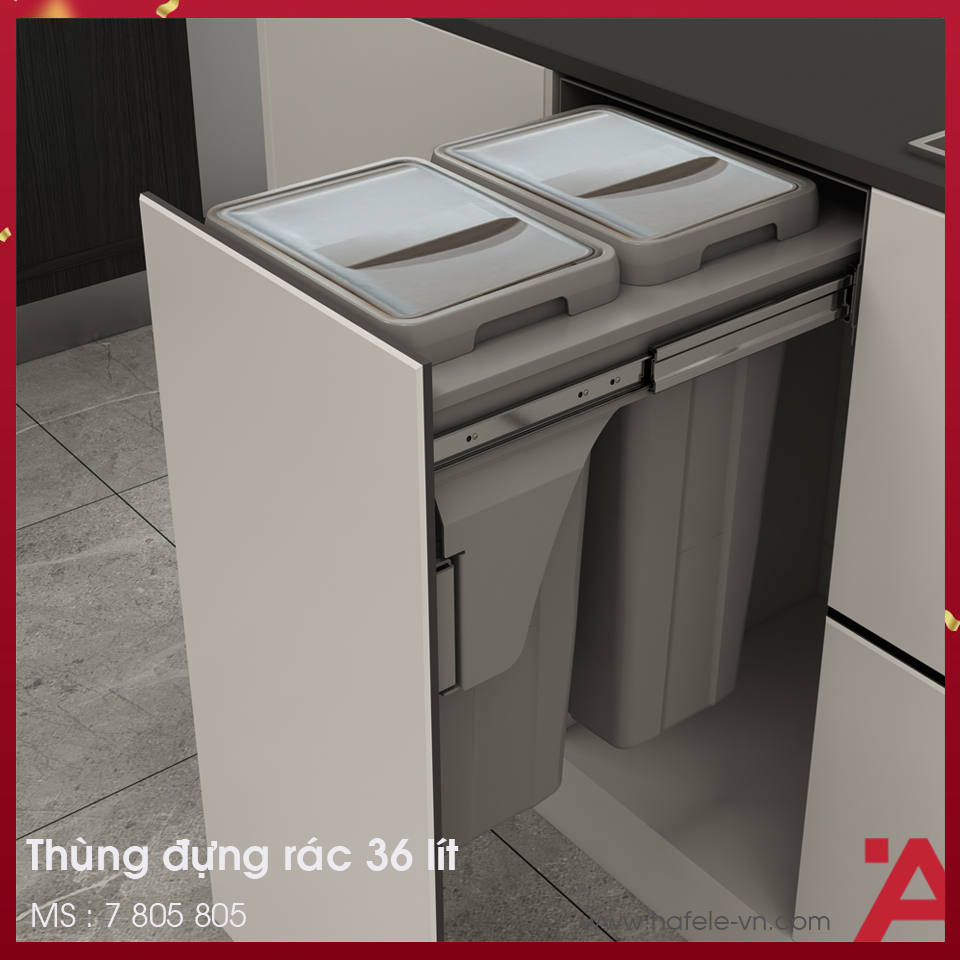 Thùng Rác Gắn Cánh 400mm Imundex 7 805 805