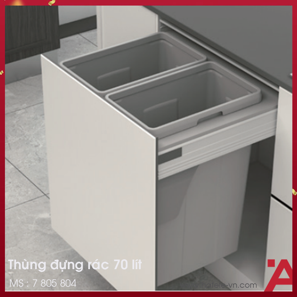 Thùng Rác Gắn Cánh 600mm Imundex 7 805 804