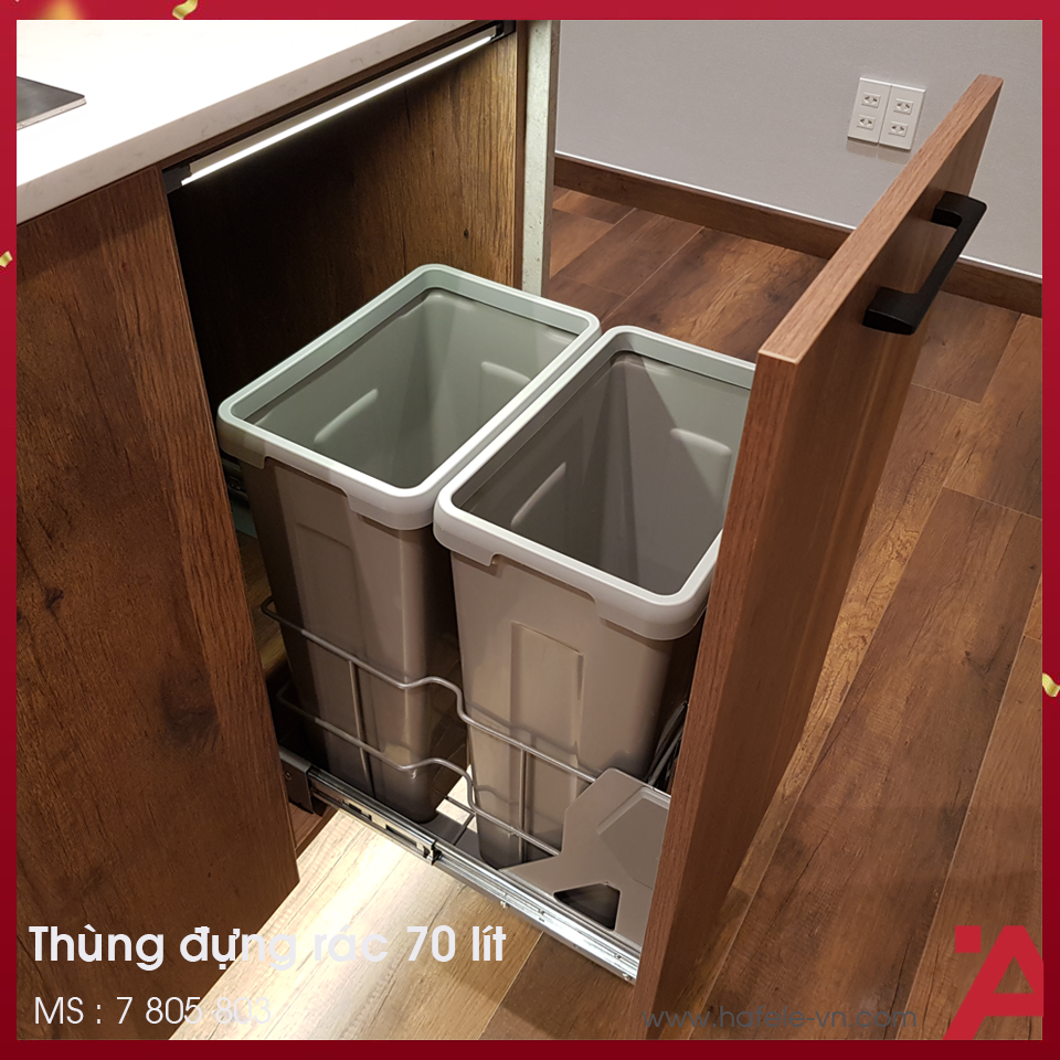 Thùng Đựng Rác Cánh Mở 450mm Imundex 7 805 803