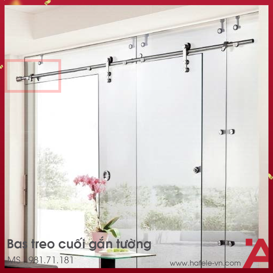 Bas Treo Cuối Gắn Tường Hafele 981.71.181