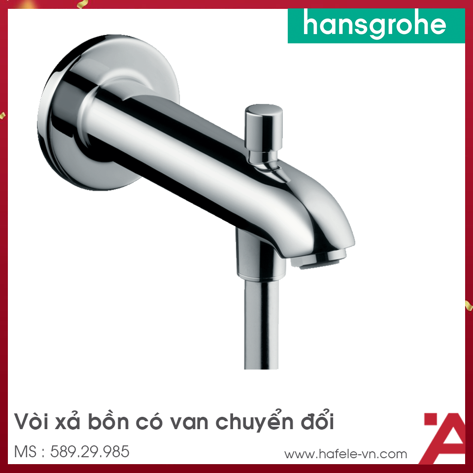 Vòi Xả Bồn 228 Có Van Chuyển Đổi Hansgrohe 589.29.985