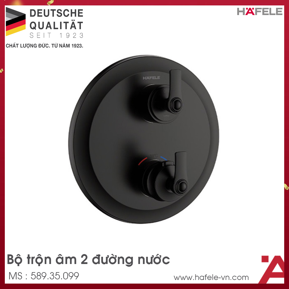 Bộ Trộn Âm Điều Nhiệt 2 Đường Nước Hafele 589.35.099
