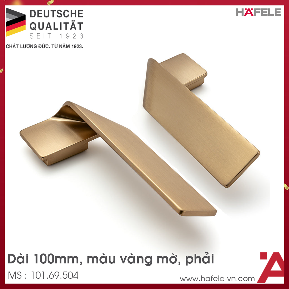 Tay Nắm Tủ 100mm Phải H2155 Hafele 101.69.504