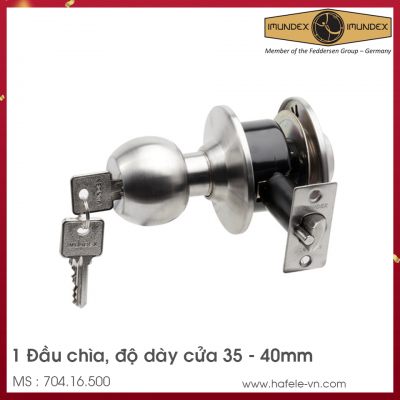 Khóa Tay Nắm Tròn 1 Đầu Chìa Imundex 704.16.500