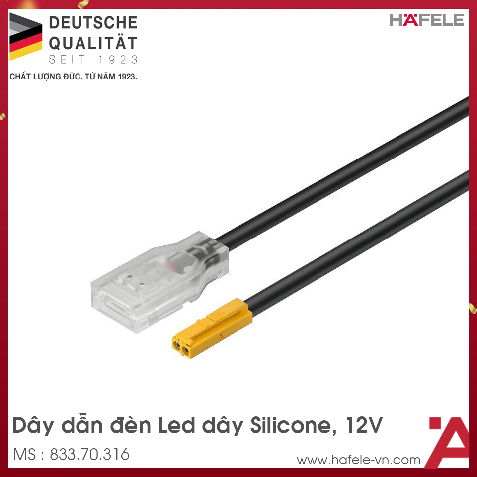 Dây Dẫn Cho Đèn Led Dây Silicone Hafele 833.70.316