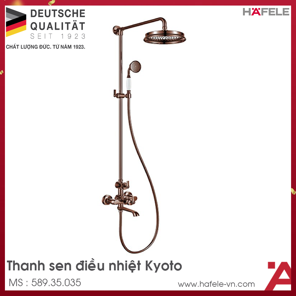 Thanh Sen Điều Nhiệt Kyoto Có Vòi Xả Bồn Hafele 589.35.035