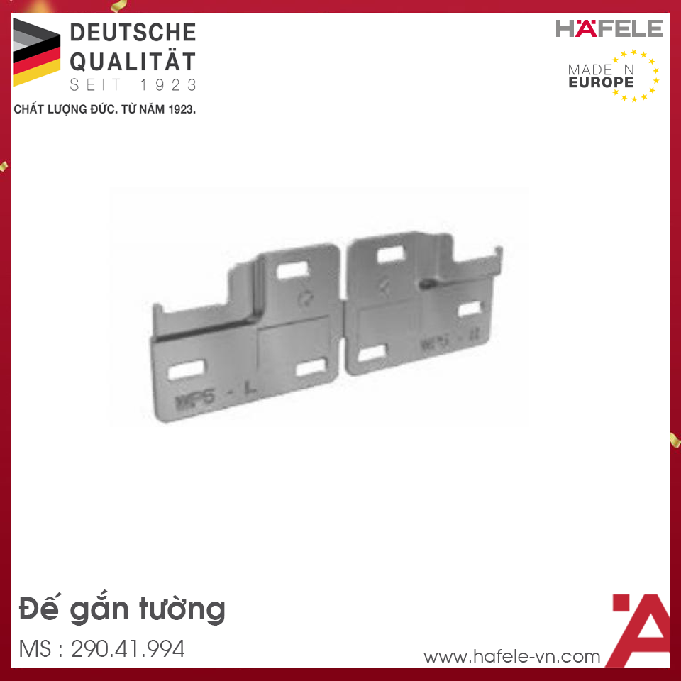 Đế Gắn Tường Hafele 290.41.994