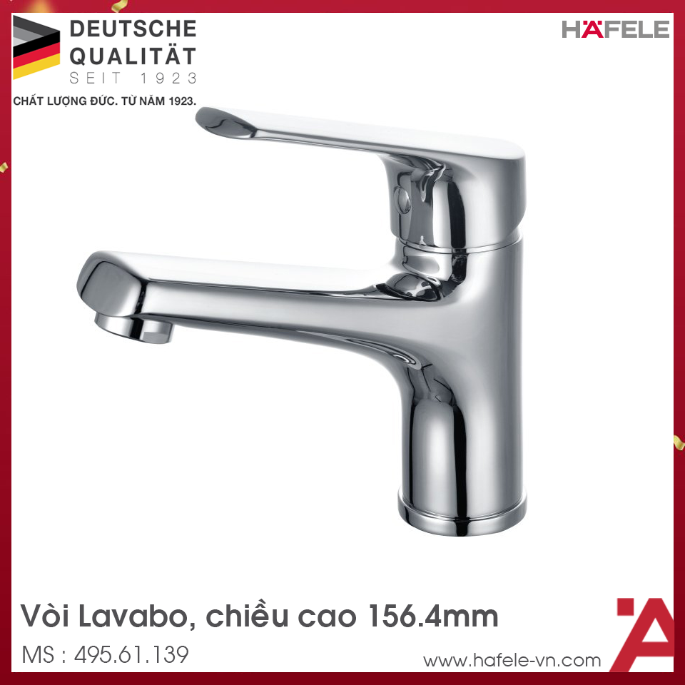 Vòi Trộn Lavabo Vigor 90 Hafele 495.61.139