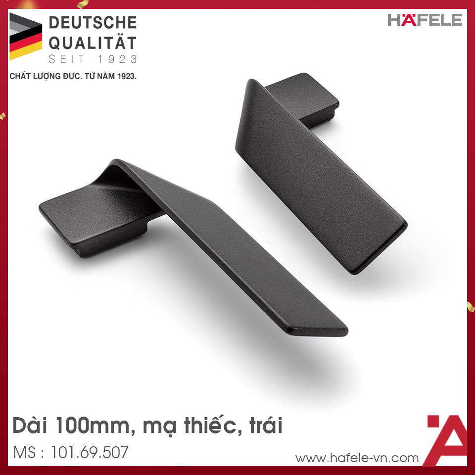 Tay Nắm Tủ 100mm Trái H2155 Hafele 101.69.507
