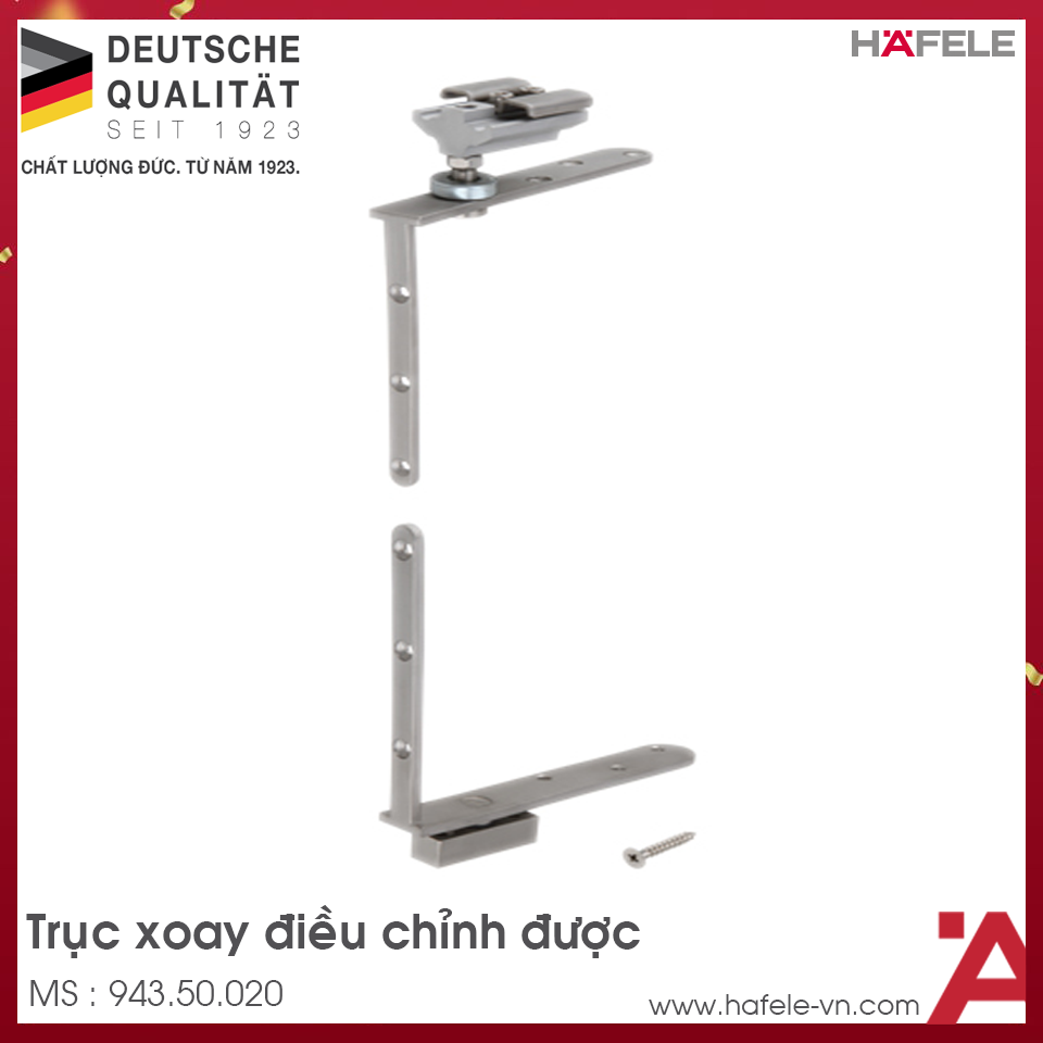 Trục Xoay Điều Chỉnh Được Hafele 943.50.020