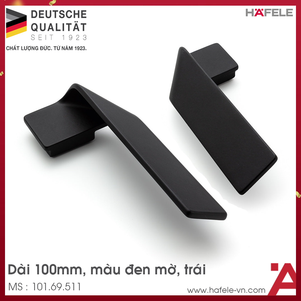 Tay Nắm Tủ 100mm Trái H2155 Hafele 101.69.511