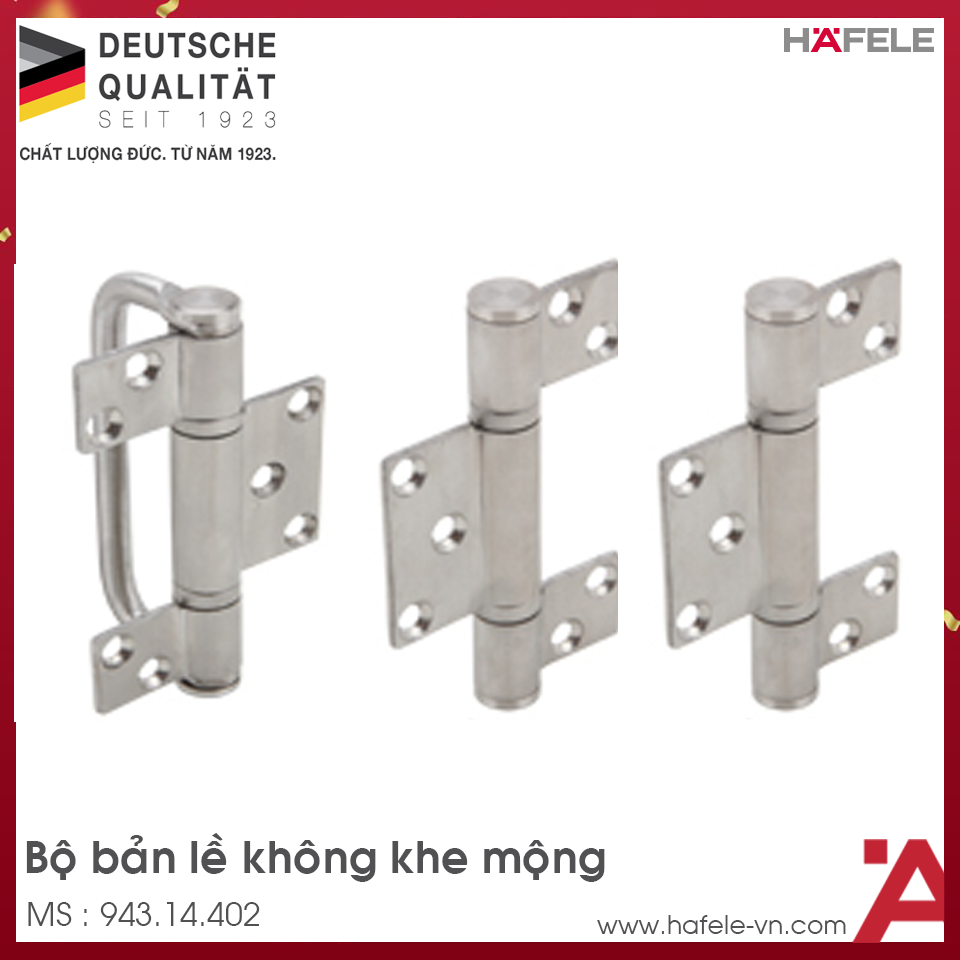 Bộ Bản Lề Với Tay Nắm Hafele 943.14.402