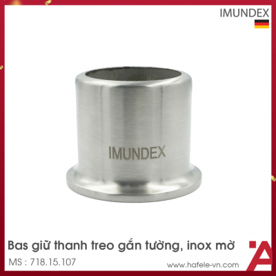 Bas Giữ Thanh Treo Gắn Tường Inox Mờ Imundex 718.15.107