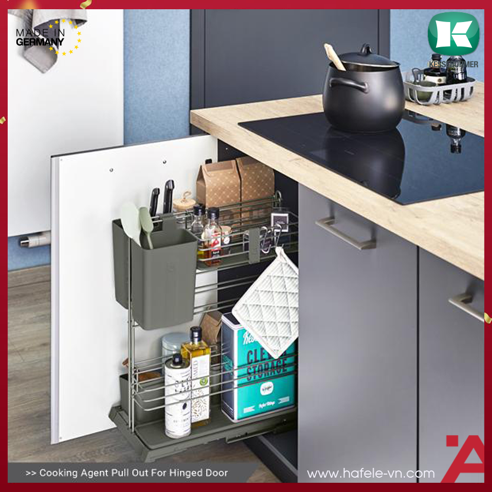 Bộ Rổ Kéo Cooking Agent Cửa Bản Lề 400mm Hafele 545.13.971