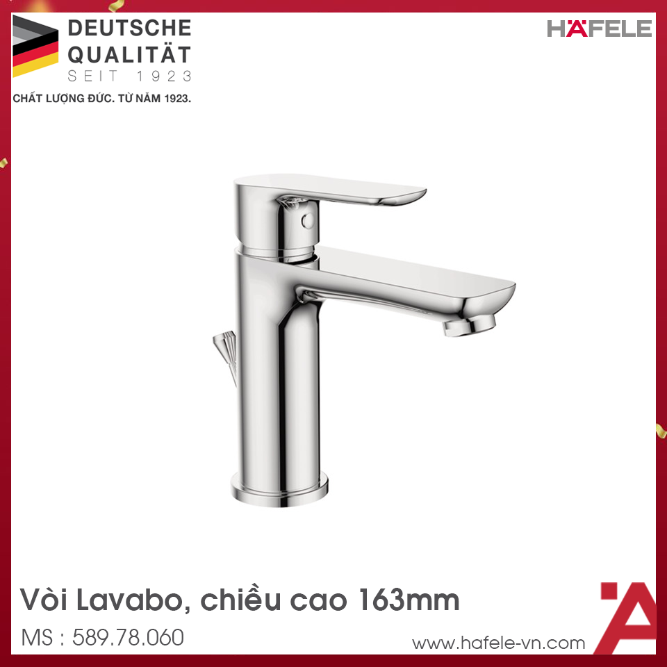 Vòi Trộn Uni 100 Có Bộ Xả Kéo Hafele 589.78.060