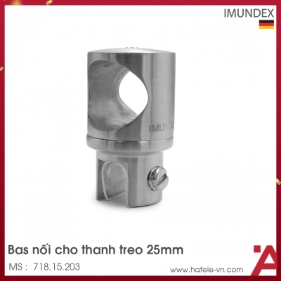 Bas Nối Thanh Treo Kính Inox Mờ Imundex 718.15.203