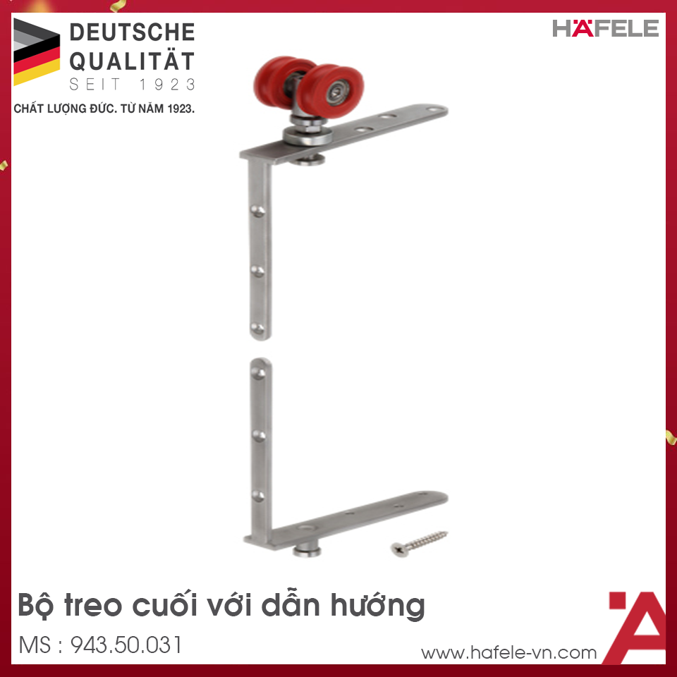 Bộ Treo Cuối Với Dẫn Hướng Hafele 943.50.031