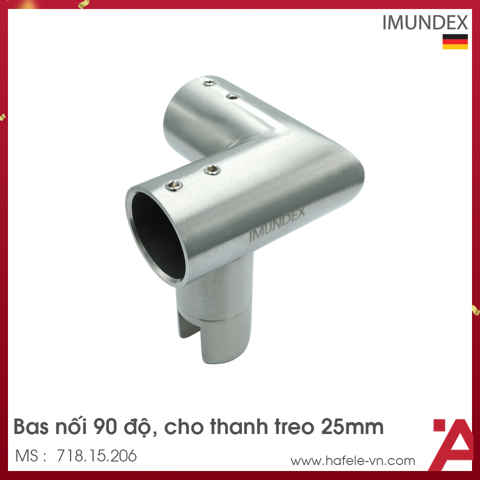 Bas Nối Thanh Treo Kính 90º Imundex 718.15.206