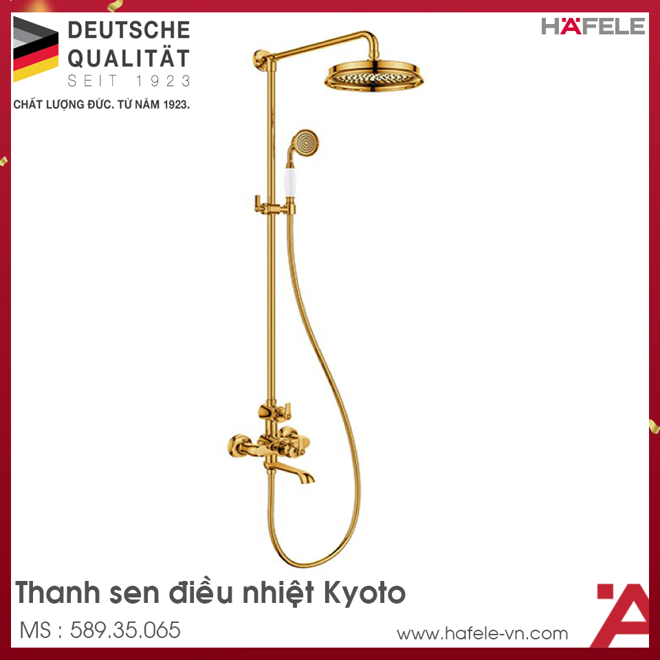 Thanh Sen Điều Nhiệt Có Vòi Xả Bồn Kyoto Hafele 589.35.065