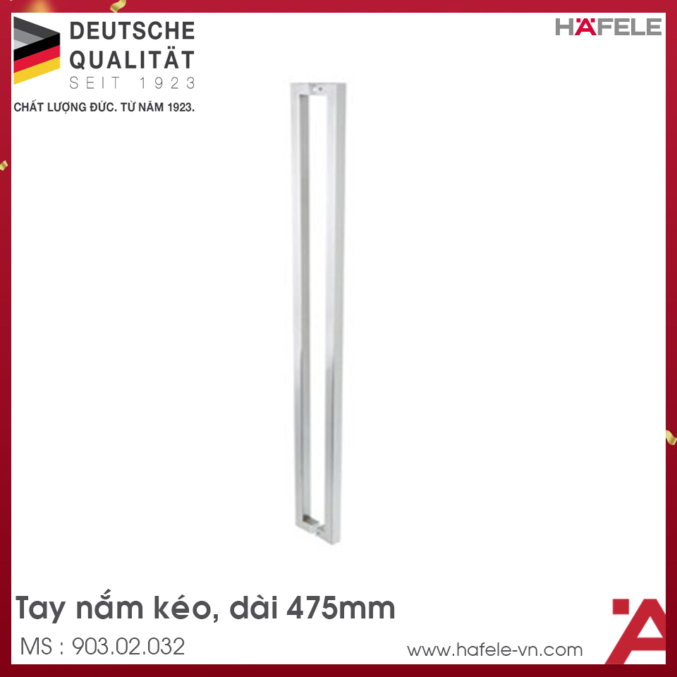 Tay Nắm Kéo Dạng Vuông C/C 450 Hafele 903.02.032